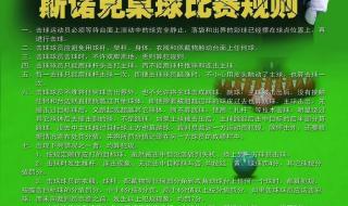 斯诺克台球规则玩法